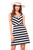 Casual Chic Striped dress with lace paneled back 