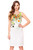 White sleeveless cotton Bless Floral Dress