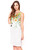 White sleeveless cotton Bless Floral Dress