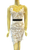 White Lace Illusion Neck flower applique dress
