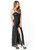 Black Elegance Illusion Neck Lace Gown