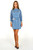 Blue Houndstooth print Dress 