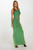 Emerald green illusion gown with sheer two-piece effect and built-in bust support by Atina Collection