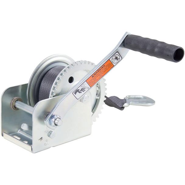 1100 LB PLATED WINCH W/15 FT STRAP