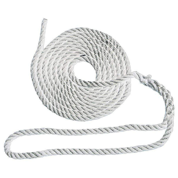 DOCK LINE 3/8' X 15' 3-STRAND NYLON