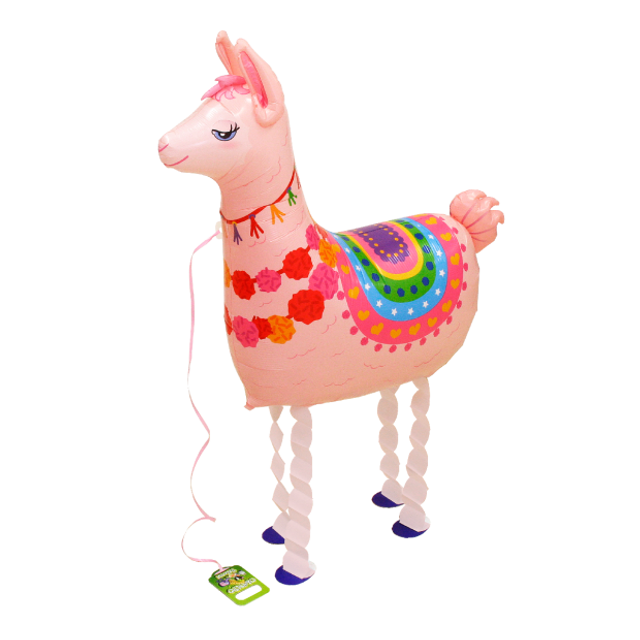 Foil Balloon Walking Llama