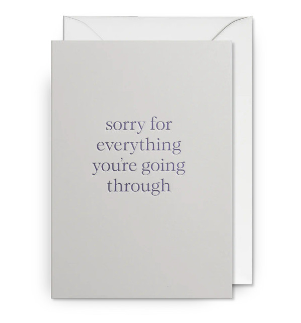 Sorry For Everything Card