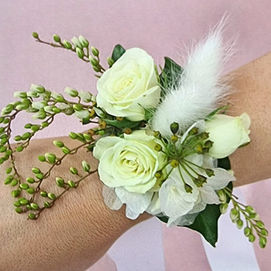 Wrist Corsage - Luxe White