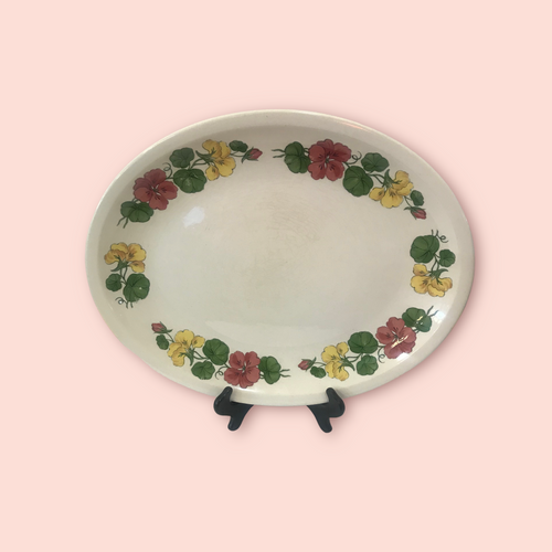 Nasturtium Platter- True Vintage