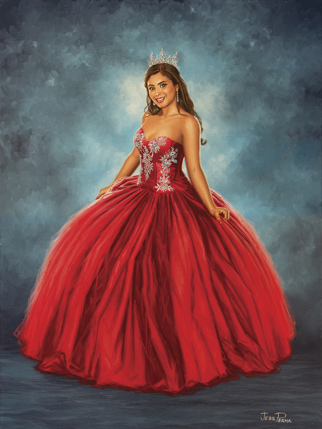 Live Quinceanera & Grads Painter Jess Perna Fine Art Gallery