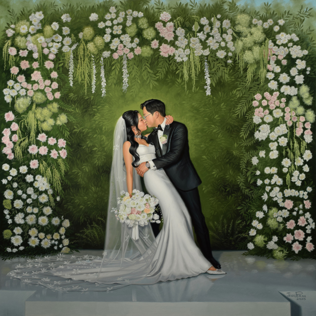 LA Live Wedding Painting