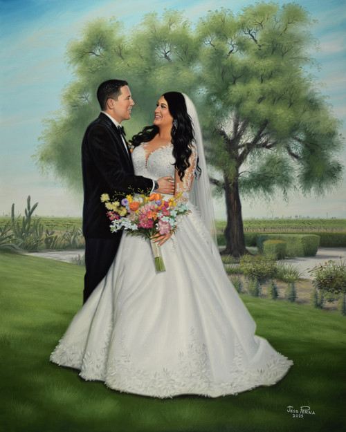 Live Wedding Painter Queens NY by Jess Perna