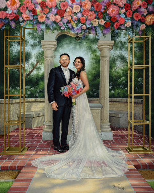 Live Wedding Painter Princeton NJ by Jess Perna