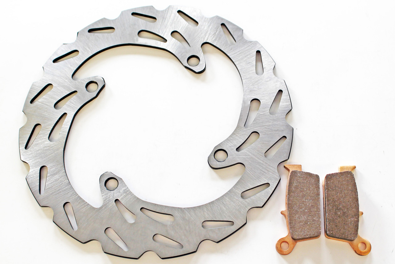 Brake Rotor and Brake Pads fits Kawasaki KX250 2003 - 2007 Rear RipTide