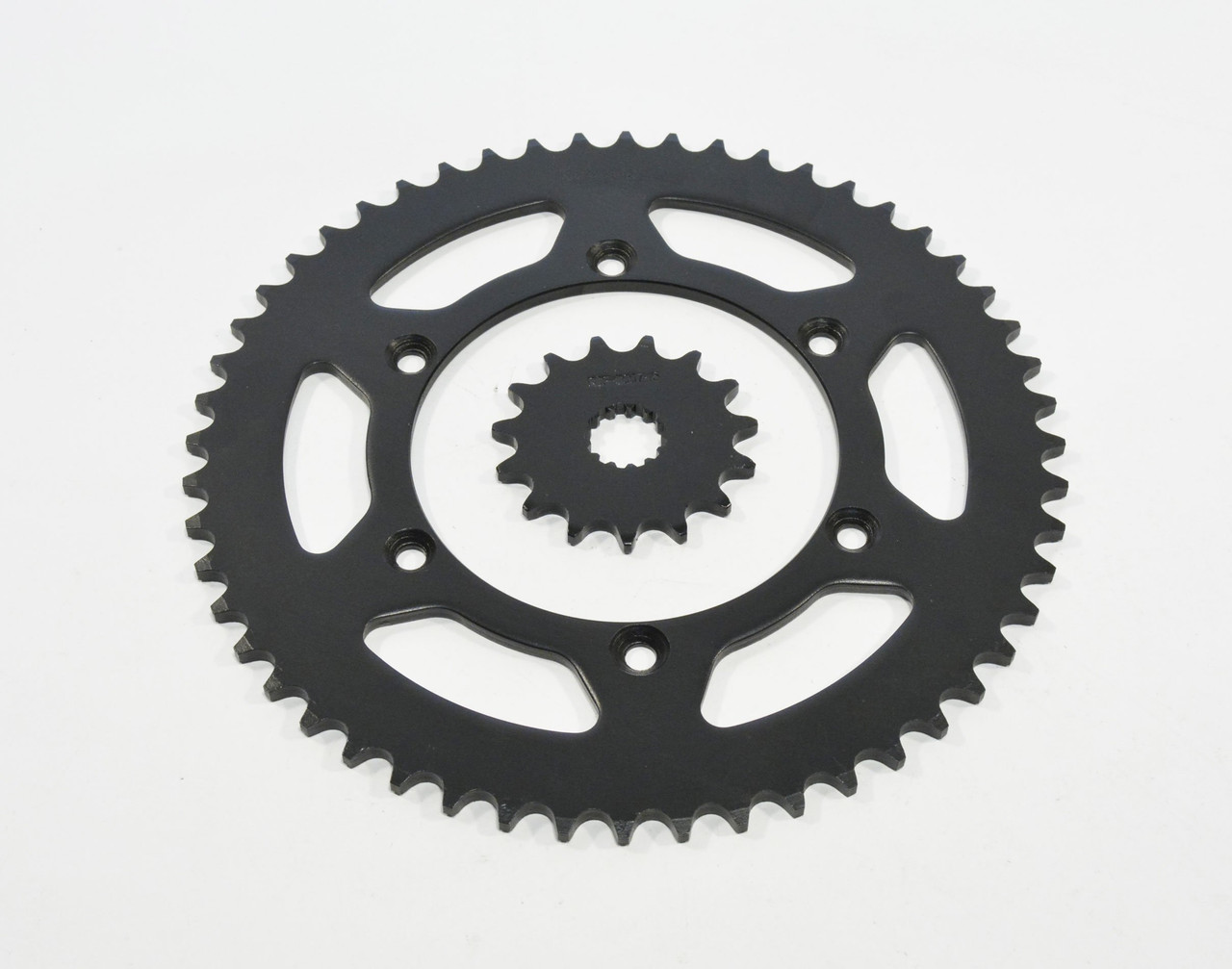 99-09 Yamaha YZ250 15 Tooth Front & 52 Tooth Rear Black Sprocket