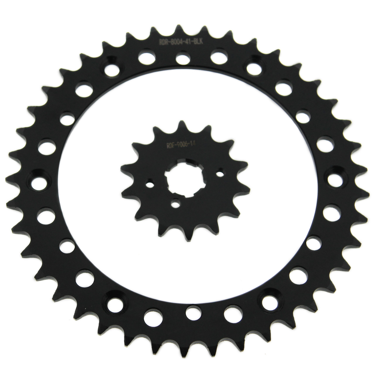 Sprocket set for Yamaha Banshee 350 YFZ350 1989-2006 14T Front & 41T Rear Black
