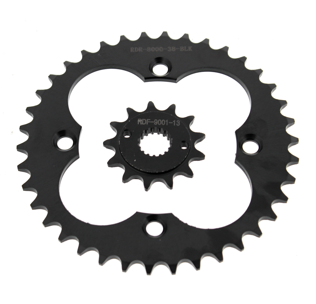 Sprockets for Honda TRX400EX 400EX 1999-2004 Front 13T & Rear 38T Black Sprocket