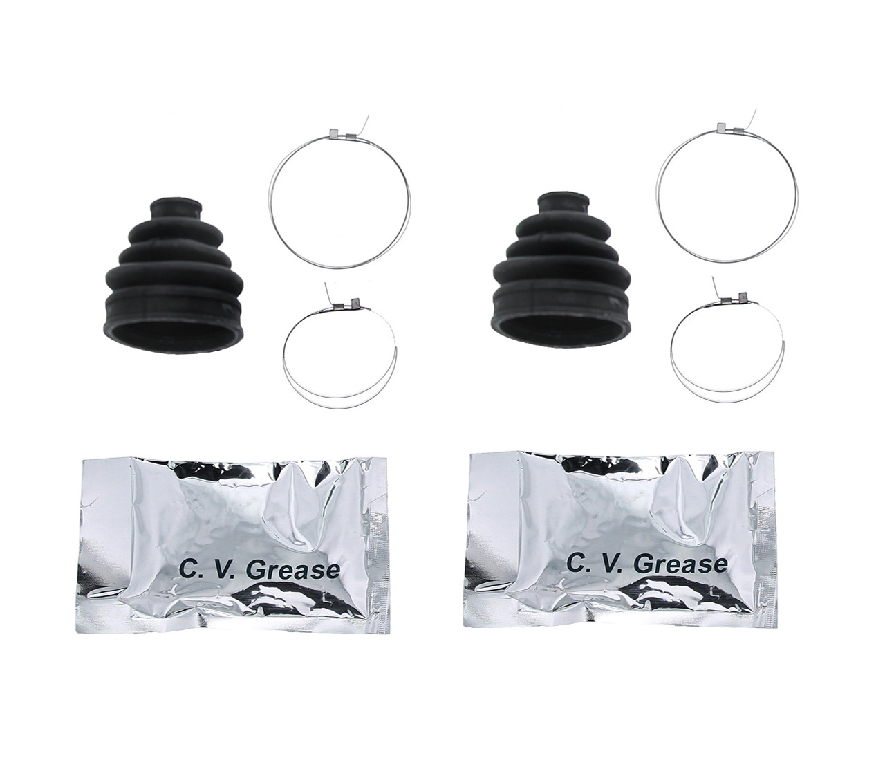 Front Inner and Outer CV Boot Kit 2003 2004 2005 fits Suzuki Vinson 500 4x4