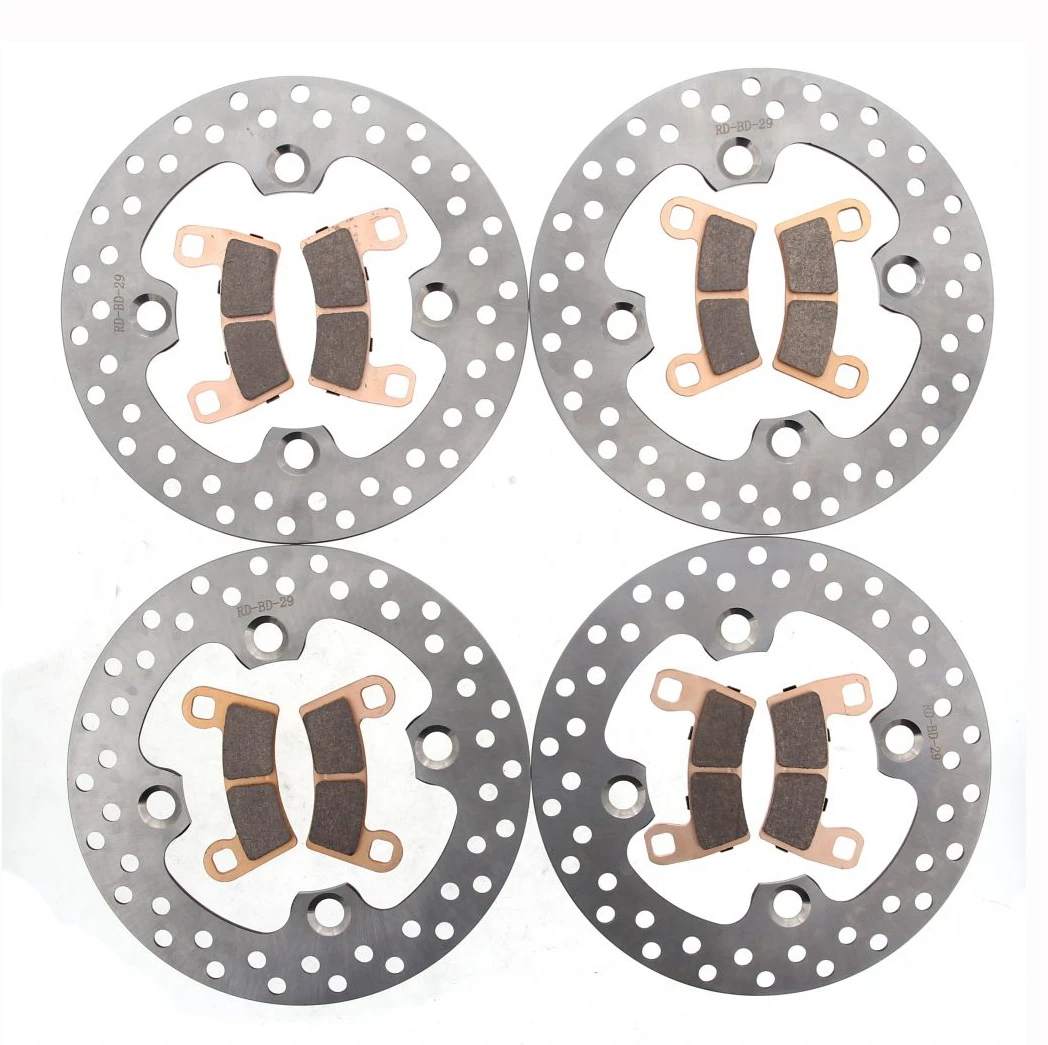 Brake Rotors and Brake Pads for Polaris RZR S 1000 2016 2017 Front and Rear