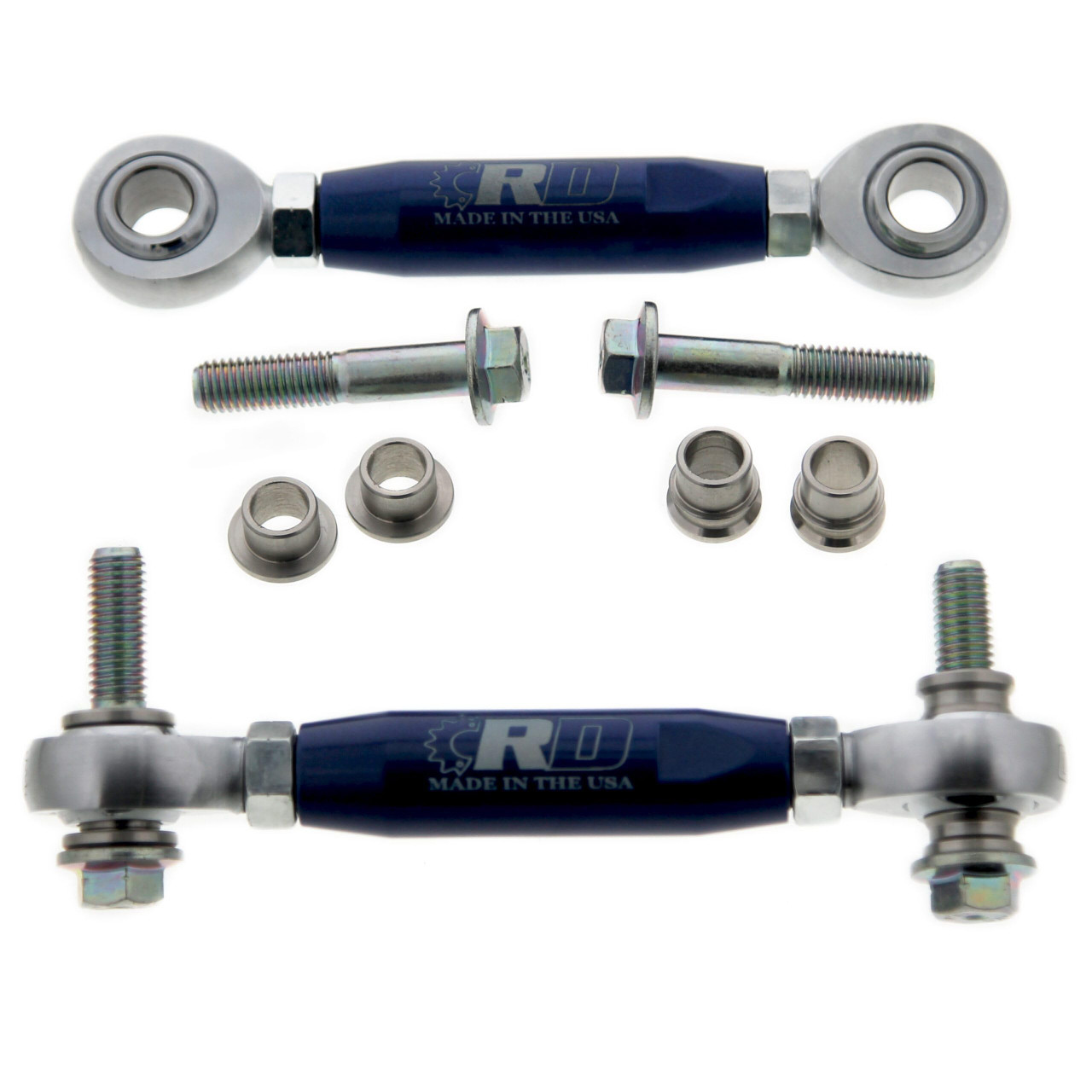 Rear Sway Bar Links fit Can-Am Maverick X3 2017-2026 x2 Navy Blue by Race-Driven