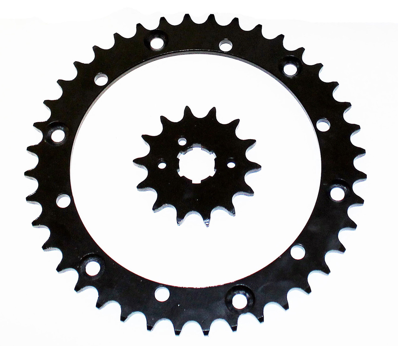 89-2006 Yamaha YFZ350 350 Banshee 14 Tooth Front & 40 Tooth Rear Black Sprocket