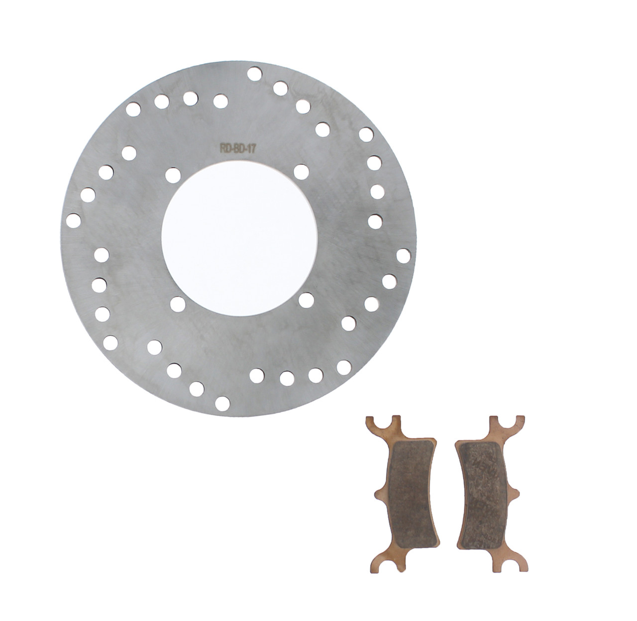 Brake Rotor & Brake Pads for Polaris Magnum 325 4x4 2002 Rear by Race-Driven