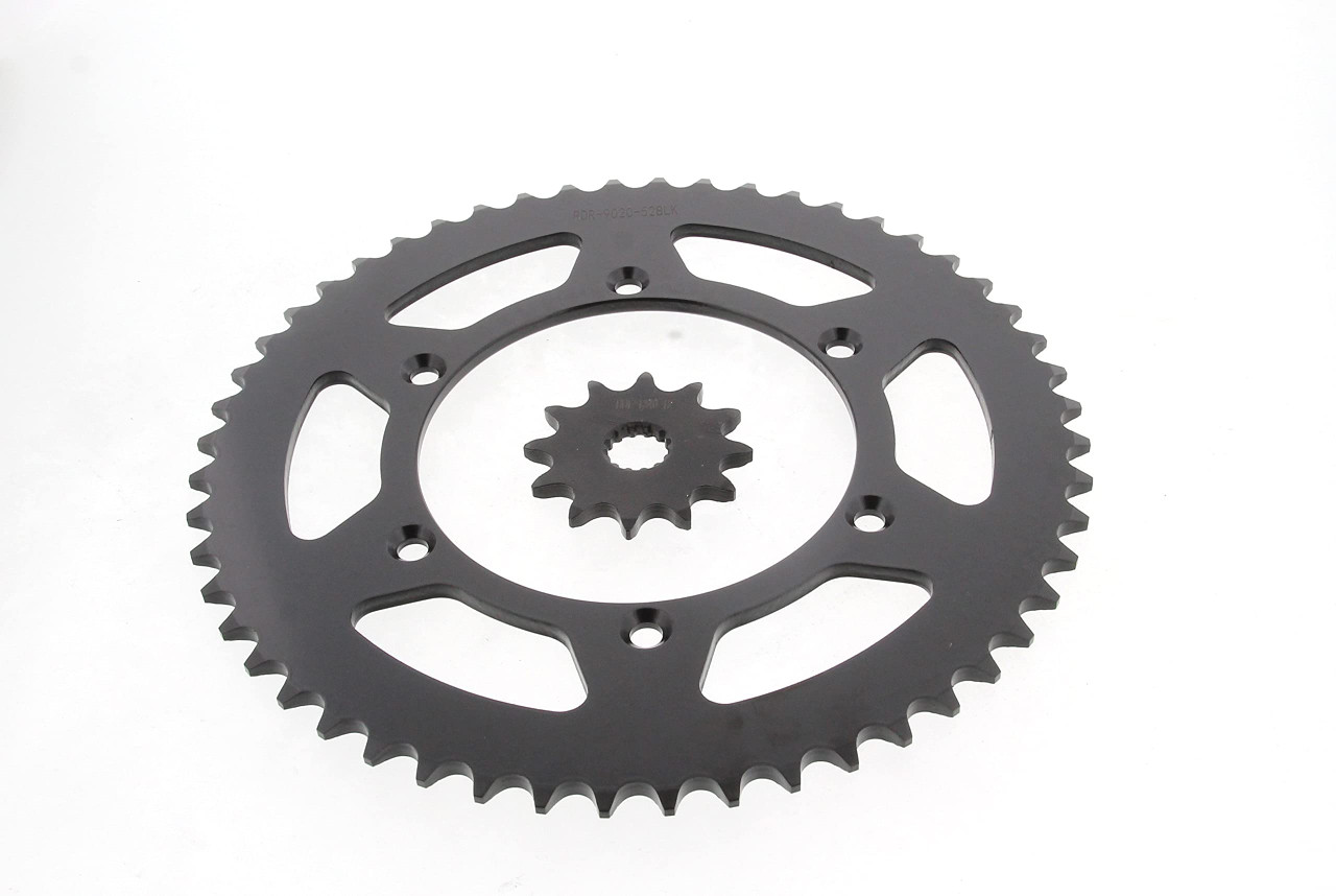 1999-2004 Yamaha YZ125 125 12 Tooth Front and 52 Tooth Rear Black Sprocket