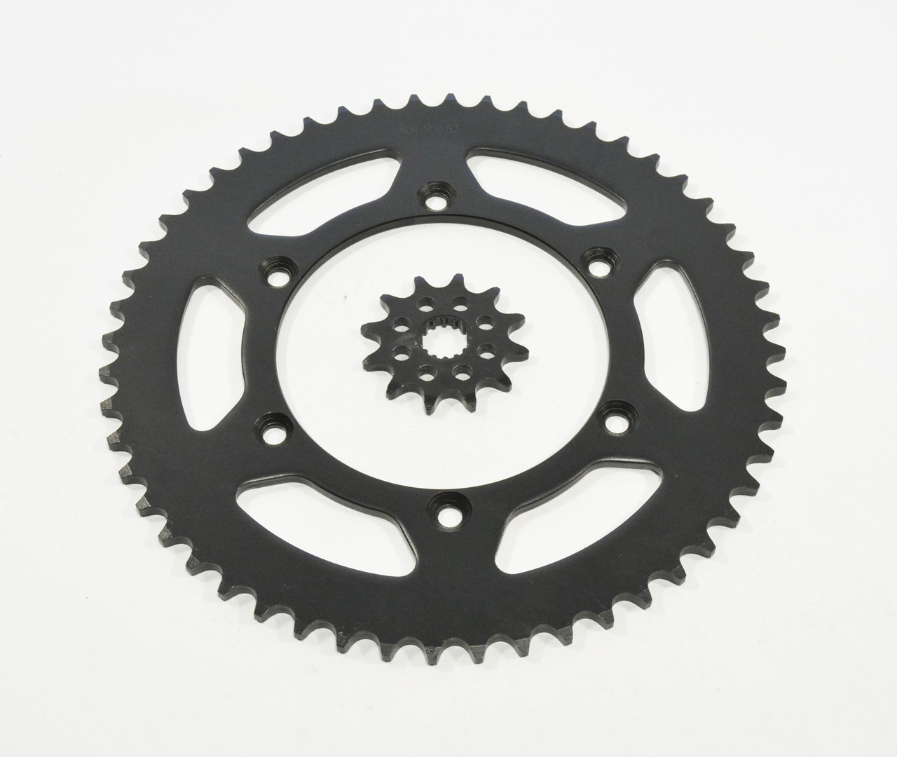 1999-2004 Yamaha YZ125 125 12 Tooth Front and 52 Tooth Rear Black Sprocket