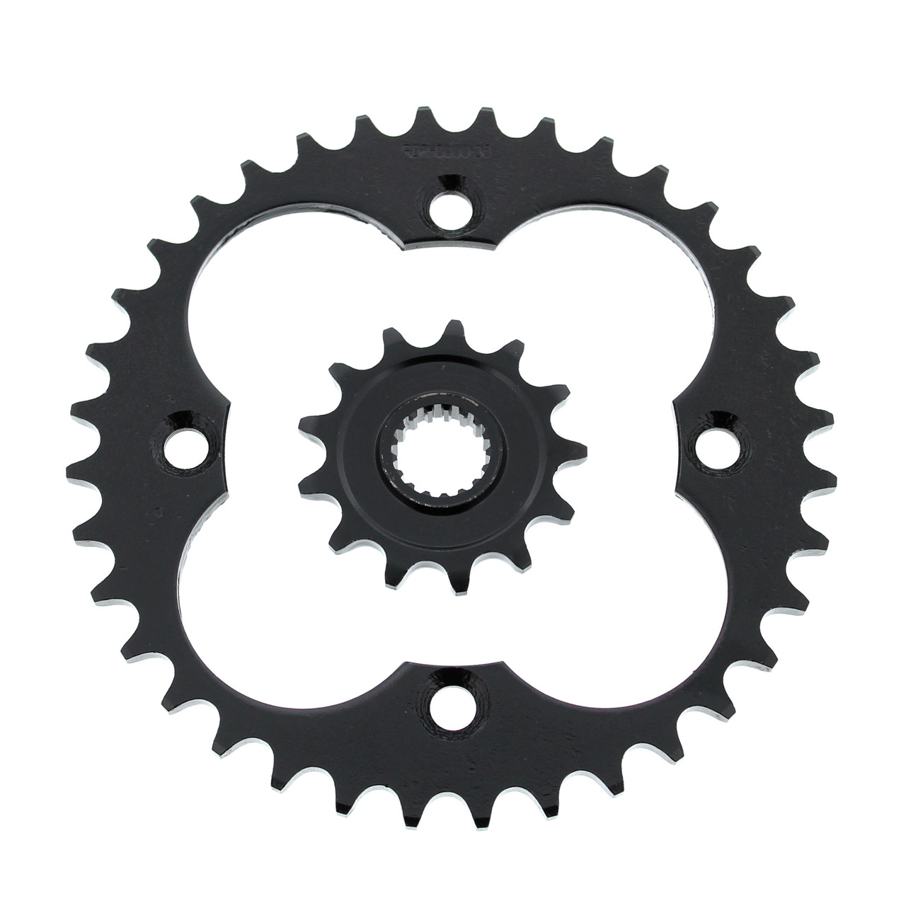 2004 - 2005 Honda TRX450R 13 Tooth Front & 36 Tooth Rear Black Sprocket