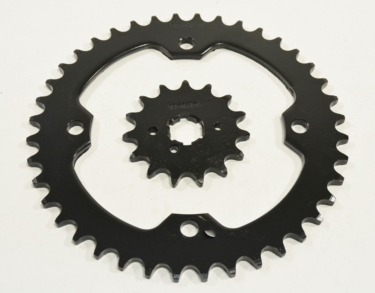2007 - 2009 Yamaha Raptor YFM350 15 Tooth Front & 40 Tooth Rear Black Sprocket