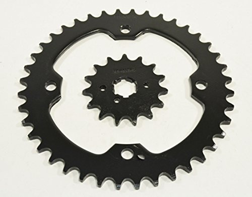 2007 - 2009 Yamaha Raptor YFM350 15 Tooth Front & 40 Tooth Rear Black Sprocket