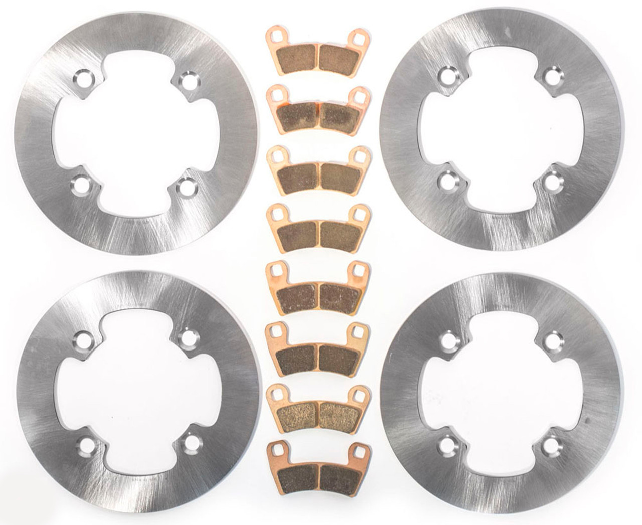 Brake Rotors & Brake Pads for Polaris RZR S 1000 2016 2017 Front & Rear MudRat