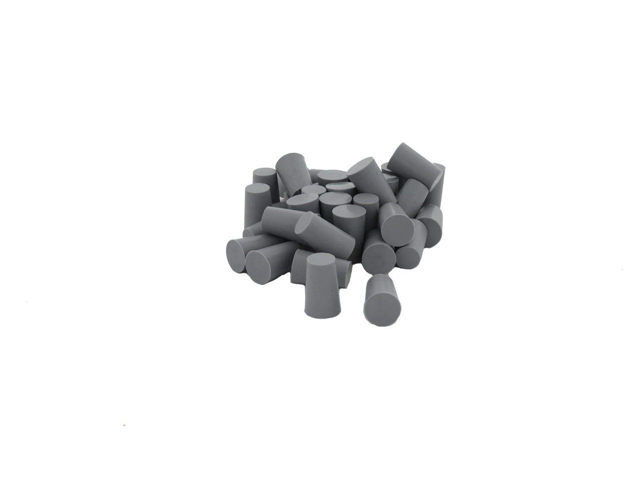 Powder Coating Plugs 11/32"x7/16" 25 Pc - High Temperature Silicone Tapered Plug