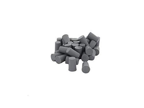 Powder Coating Plugs 11/32"x7/16" 50 Pc - High Temperature Silicone Tapered Plug