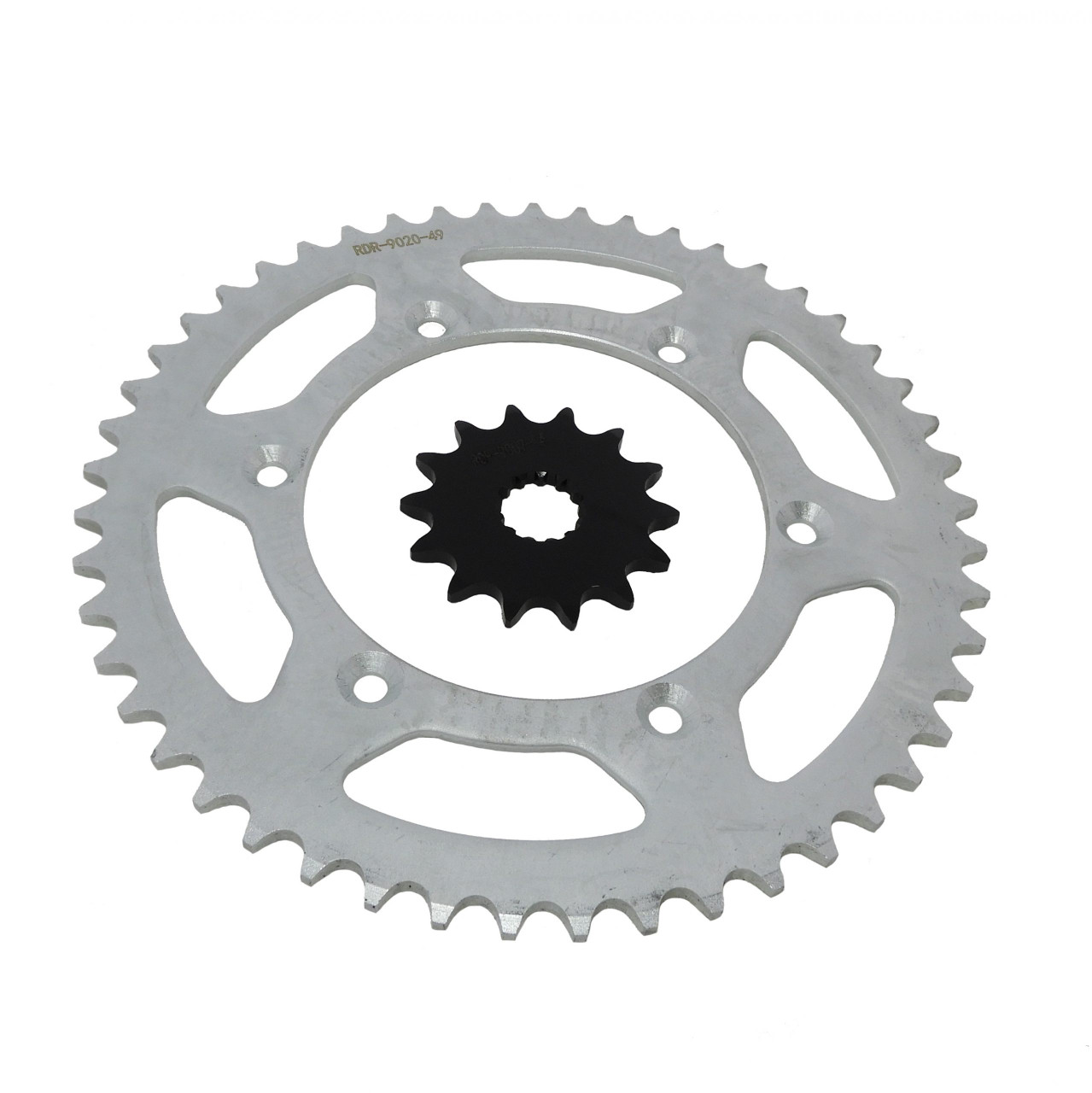 2008 - 2017 Yamaha YZ250 14 Tooth Front & 49 Tooth Rear Sprocket Hardened Steel