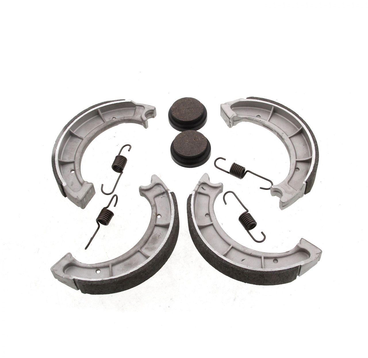 Brake Shoes and Brake Pad fits Yamaha Moto-4 YFM250 1989 - 1991 Front and Rear
