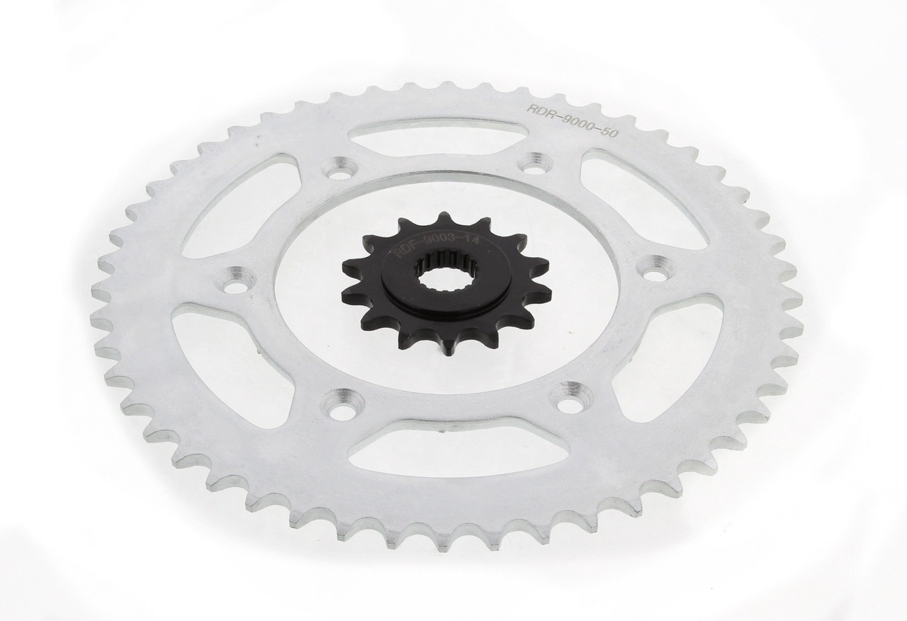 Honda 02-14 CRF450R CRF450 05-14 CRF450X 14 Tooth Front & 50 Tooth Rear Sprocket