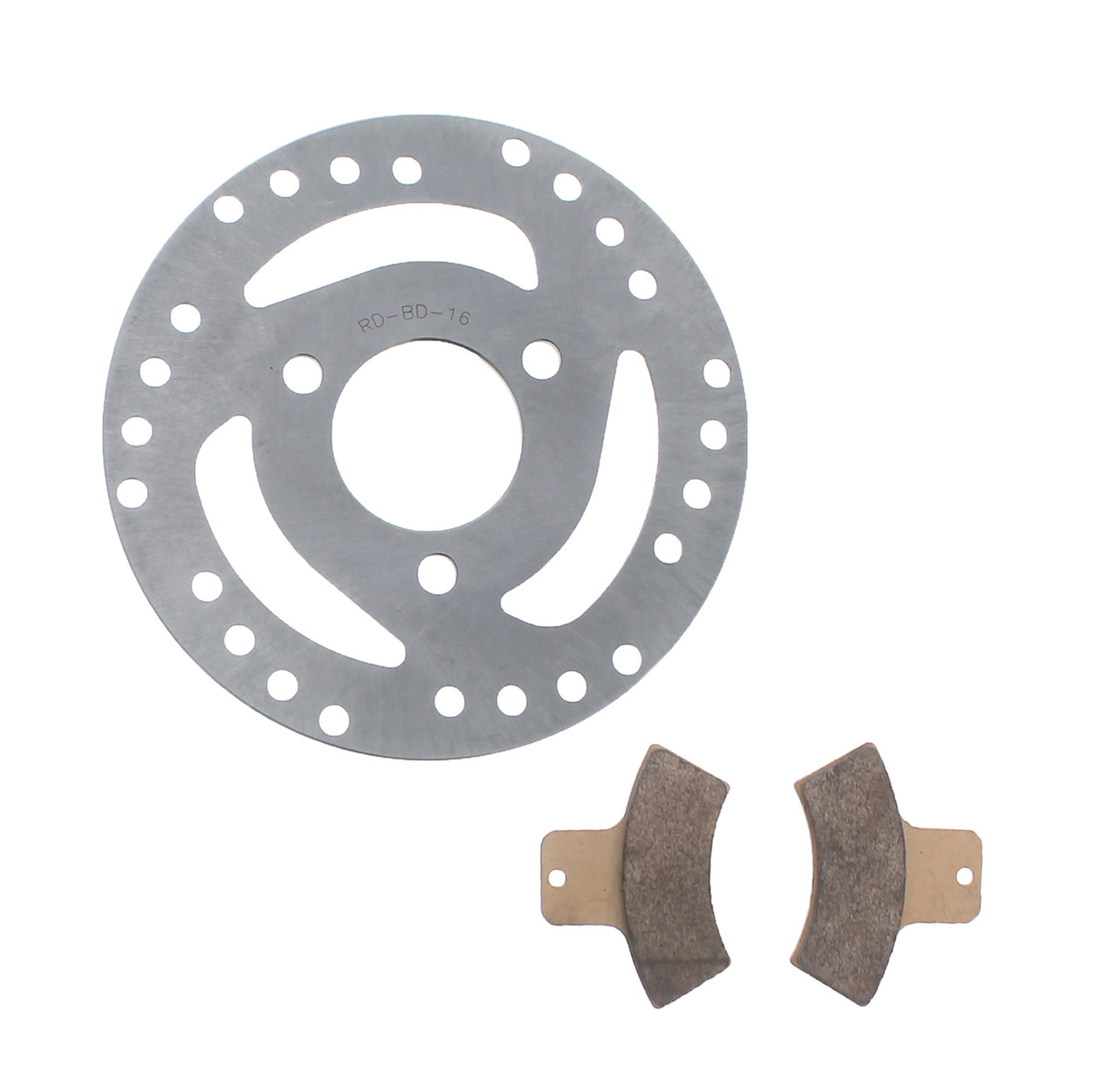 Brake Rotor & Brake Pads for Polaris Trail Boss 330 2003 2004 Rear Race-Driven