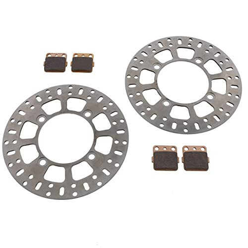 Brake Rotors and Brake Pads for Yamaha Kodiak 450 YFM450 2020 - 2022 Front