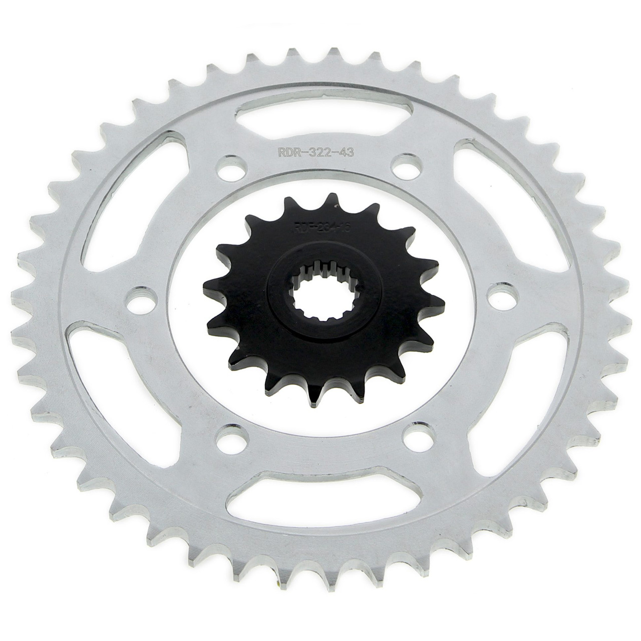 2003 2004 2005 Yamaha R6 YZF-R6 530 Conversion Front and Rear Sprocket 16/43
