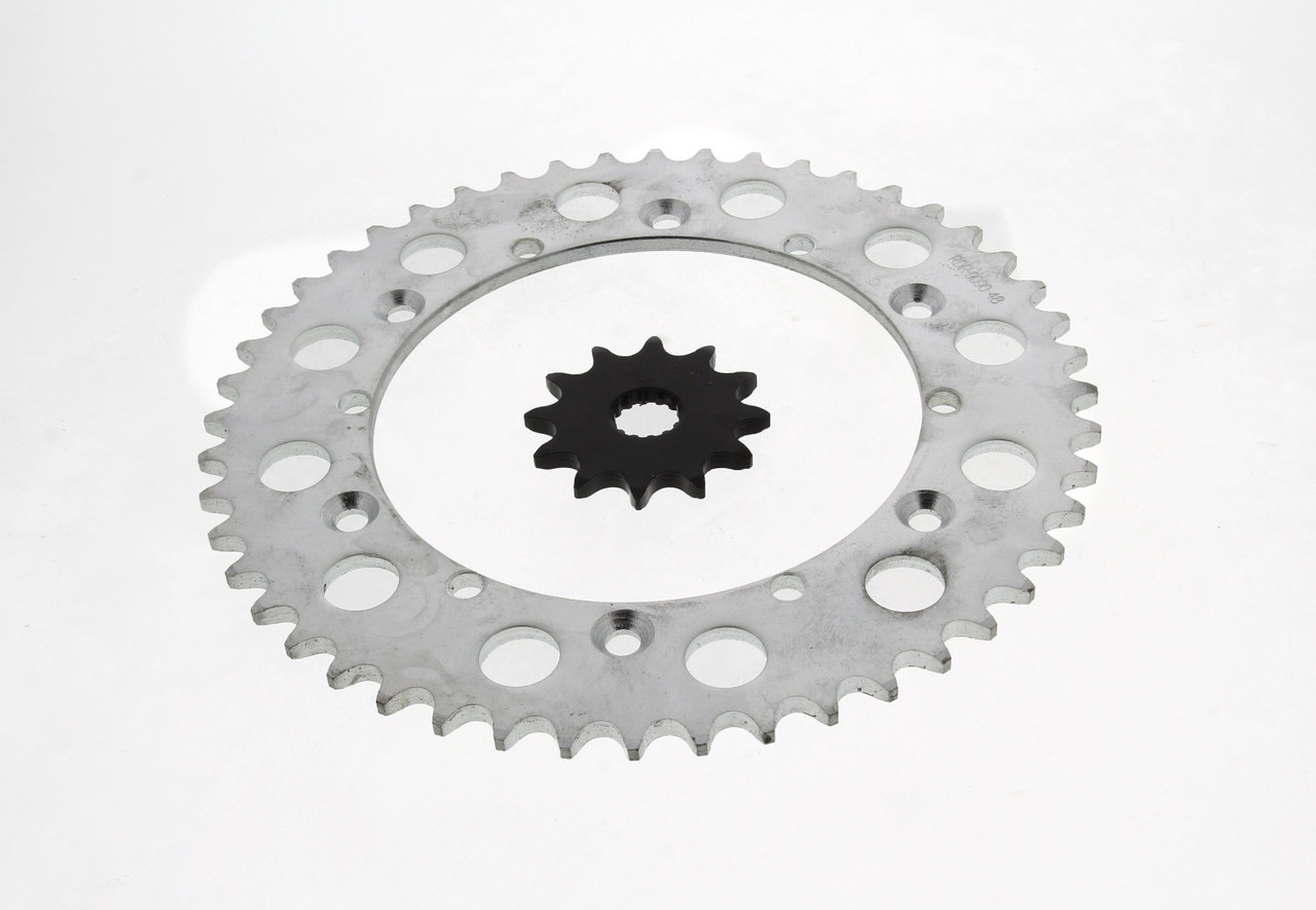 Sprockets fit Yamaha YZ125 125 1987 - 1998 Front and Rear Black 12/48