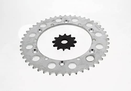 Sprockets fit Yamaha YZ125 125 1987 - 1998 Front and Rear Black 12/48