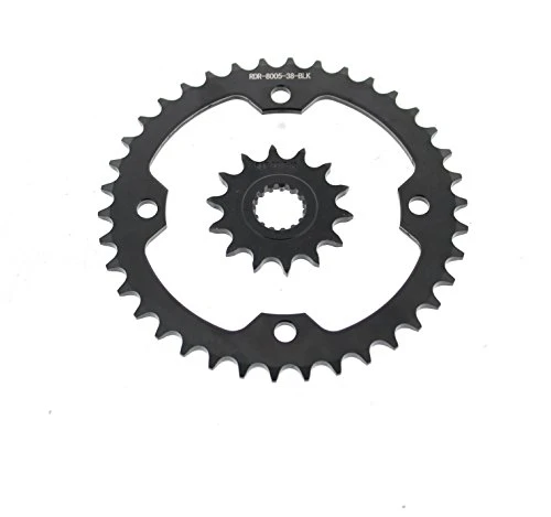 Sprocket fits Yamaha YFZ450R 2009 - 2025 15 Tooth Front and 40 Tooth Rear Black
