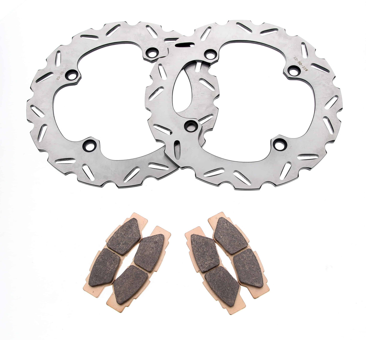 Brake Rotor and Brake Pads for Yamaha YXZ1000 R SE 2019 Rear by Race-Driven