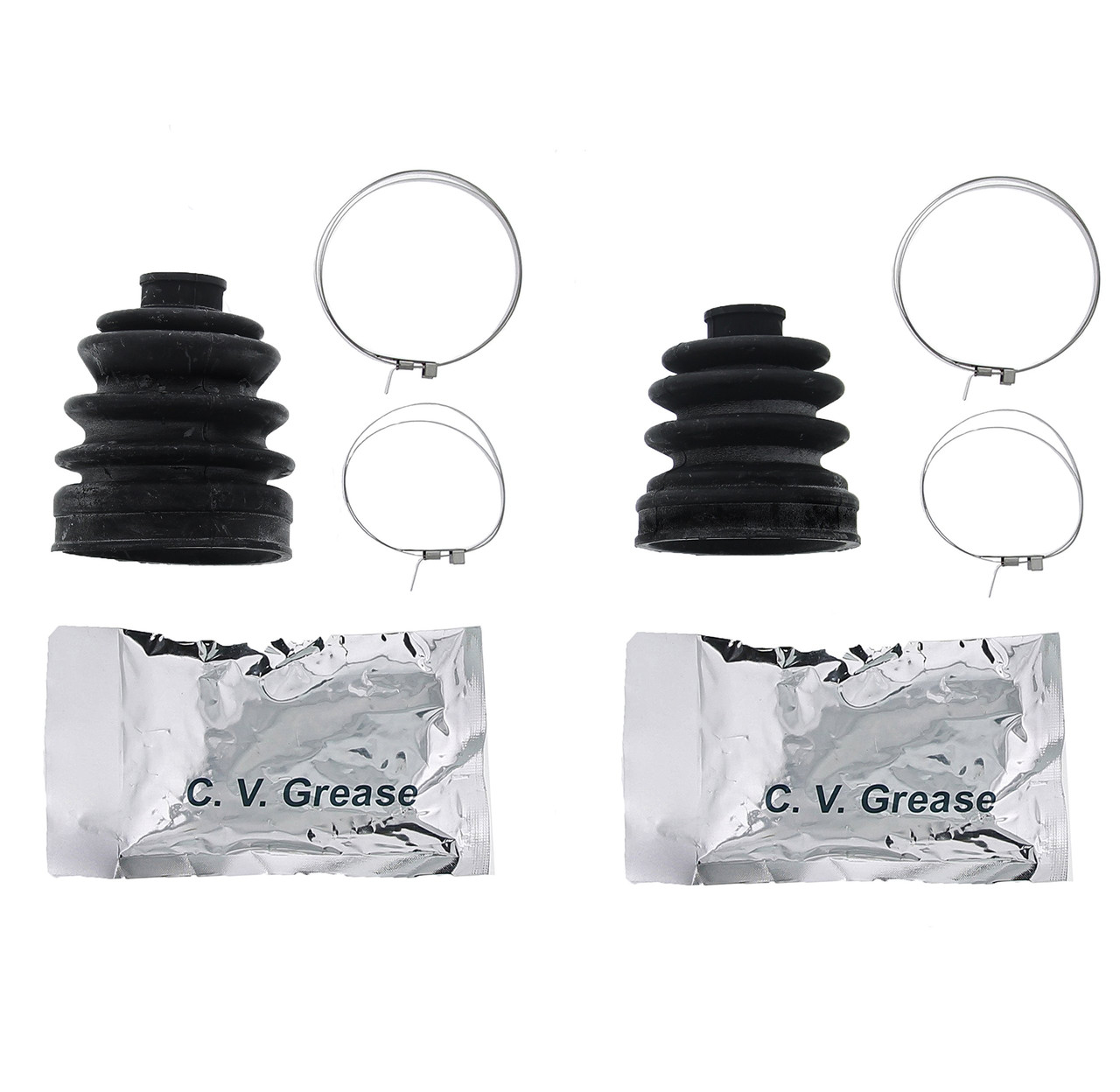 CV Boot Kit for Kawasaki Mule 610 2005-2008 Front Inner and Outer