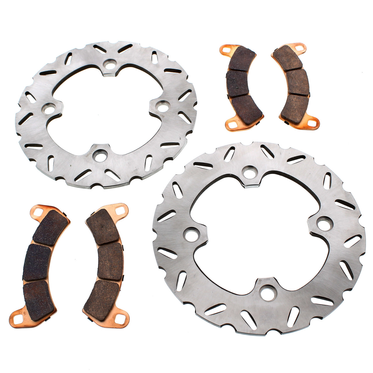 Brake Rotors & Brake Pads for 2016 Polaris RZR XP 4 Turbo Front RipTide