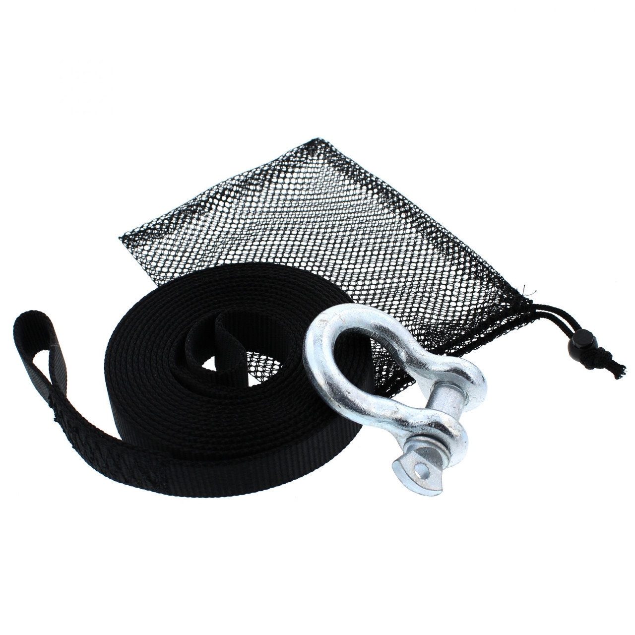 Honda Rancher Heavy Duty Black Tow Strap Package 5000 LBS Tensile Strength