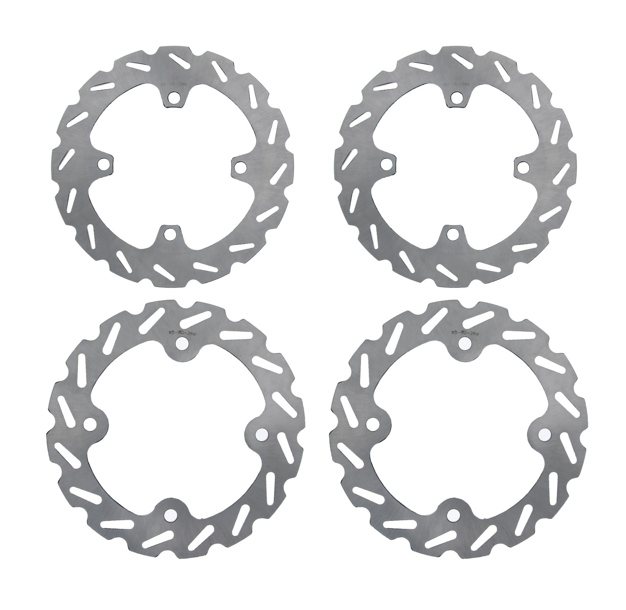 2009-2014 Polaris RZR S 800 EFI Front and Rear RipTide Brake Rotors Discs
