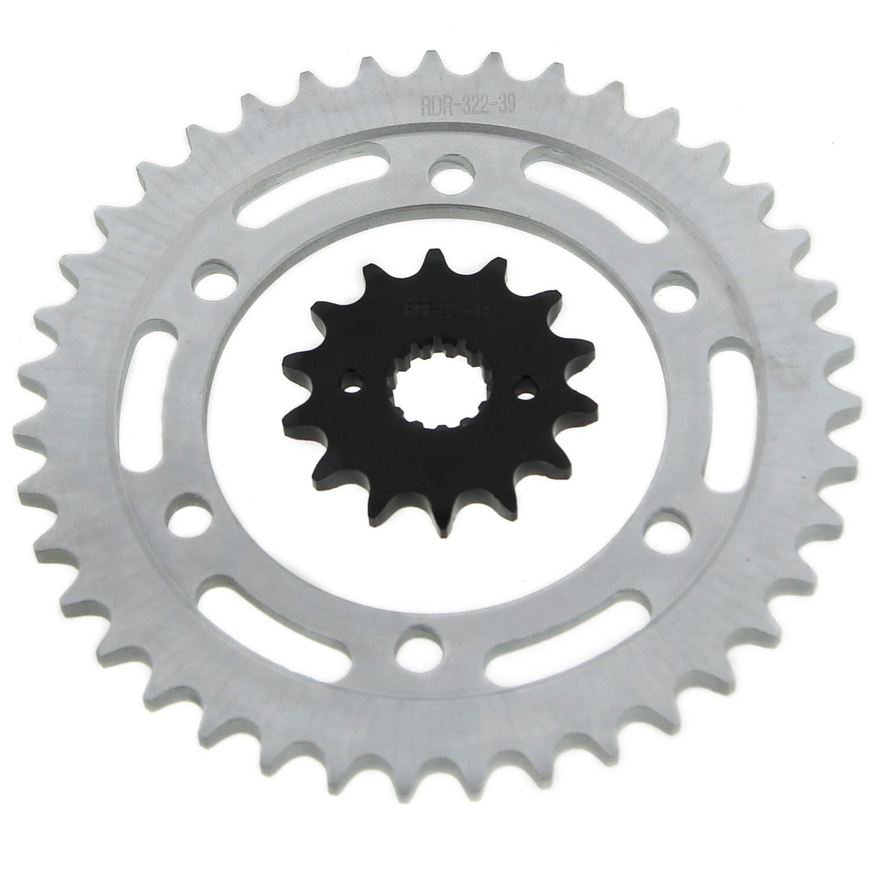 レントンページ 1985 1986 1987 Kawasaki Ninja 600R ZX600 Front & Rear Sprockets 14