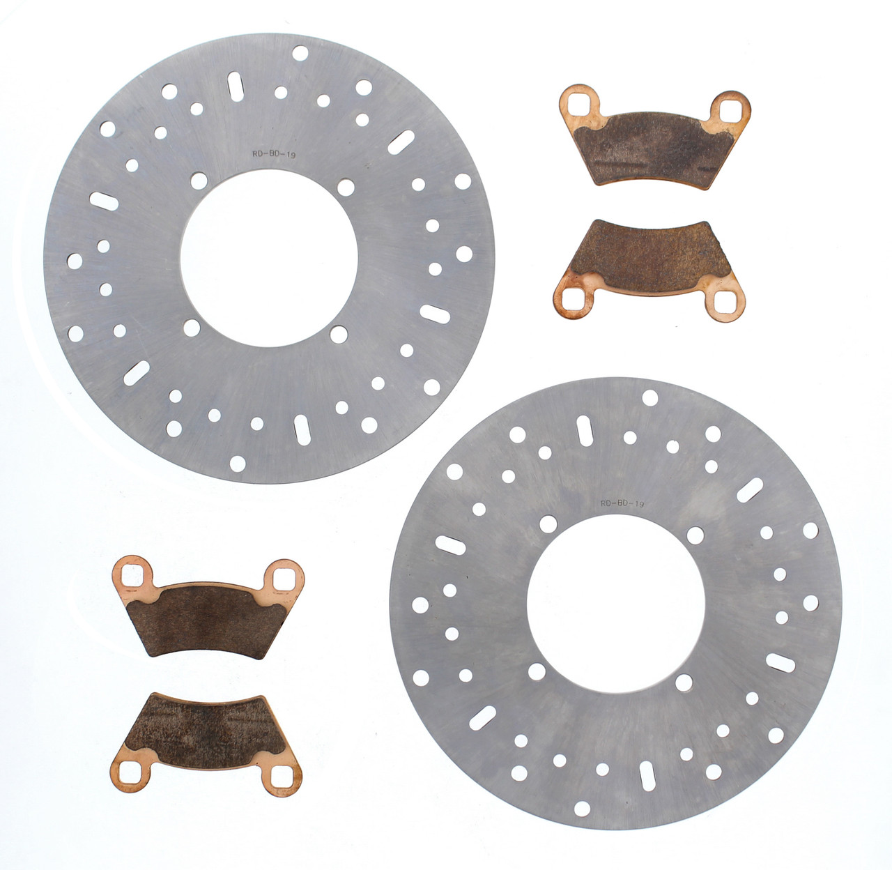 Brake Rotors & Brake Pads fit Polaris Ranger 570 2019-2021 Front by Race-Driven